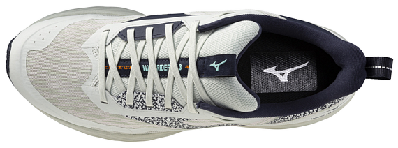 Кроссовки мужские Mizuno Wave Rider Tt 3 Nimbus Cloud/Ice Green/Tangelo - Фото 3 большая