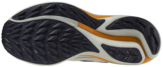 Кроссовки мужские Mizuno Wave Rider Tt 3 Nimbus Cloud/Ice Green/Tangelo - Фото 5 большая