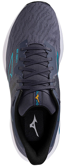 Кроссовки мужские Mizuno Wave Equate 9 Odyssey Gray/Capri Breeze/Black - Фото 3 большая