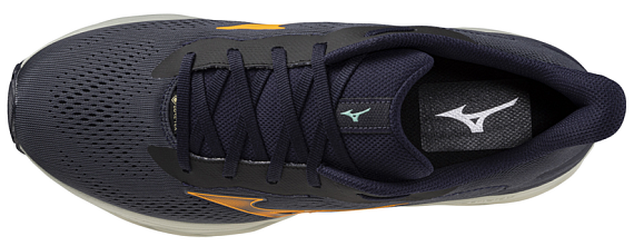 Кроссовки мужские Mizuno Wave Serene 2 Gtx India Ink/Tangelo/Ice Green - Фото 3 большая