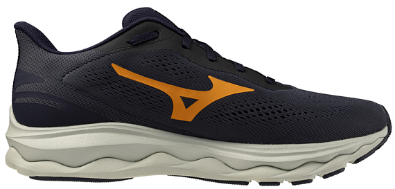 Кроссовки мужские Mizuno Wave Serene 2 Gtx India Ink/Tangelo/Ice Green - Фото 4 большая