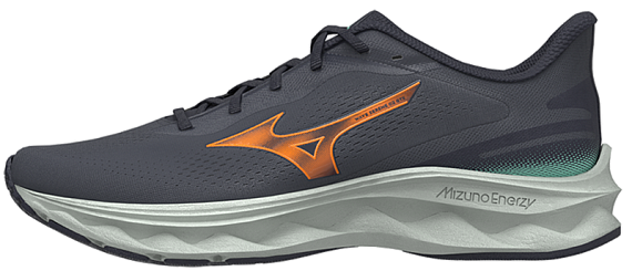 Кроссовки мужские Mizuno Wave Serene 2 Gtx India Ink/Tangelo/Ice Green - Фото 6 большая