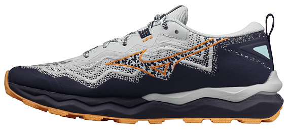 Кроссовки мужские Mizuno Wave Daichi 9 Mercury/Tangelo/Tang Orange - Фото 2 большая