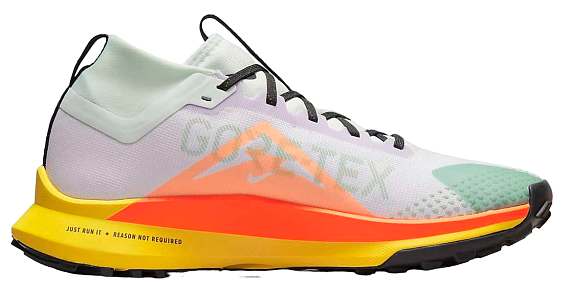 Кроссовки мужские Nike React Pegasus Trail 4 Gtx Barely Grape/Total Orange-Barely Green - Фото 2 большая