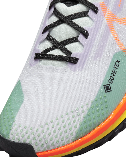 Кроссовки мужские Nike React Pegasus Trail 4 Gtx Barely Grape/Total Orange-Barely Green - Фото 7 большая