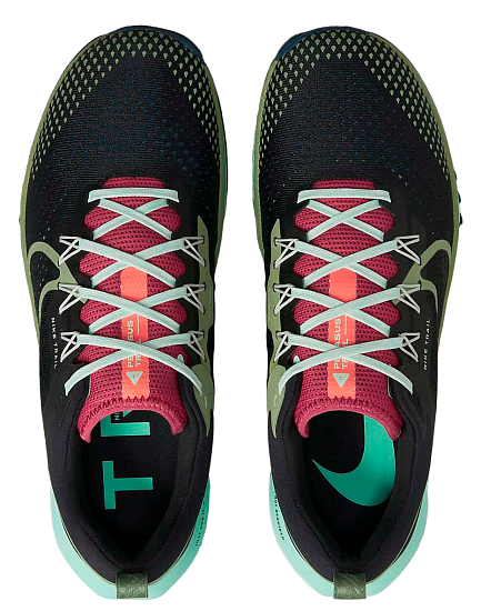 Кроссовки мужские Nike React Pegasus Trail 4 Black/Alligator-Canyon Rust-Mint Foam - Фото 3 большая