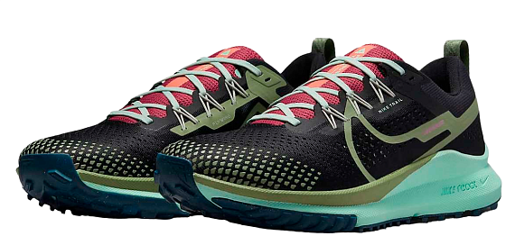 Кроссовки мужские Nike React Pegasus Trail 4 Black/Alligator-Canyon Rust-Mint Foam - Фото 4 большая