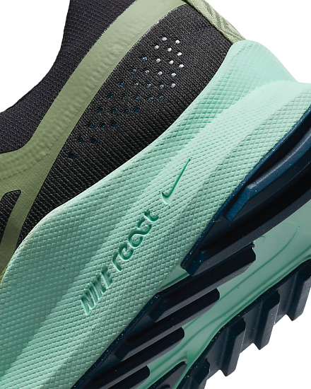 Кроссовки мужские Nike React Pegasus Trail 4 Black/Alligator-Canyon Rust-Mint Foam - Фото 8 большая