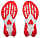 Кроссовки мужские Hoka Rocket X Trail Neon Yuzu/Neon Flame - Фото 7 малая