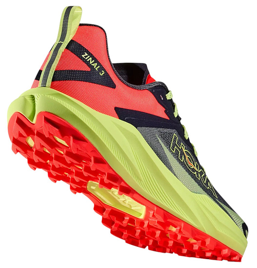 Кроссовки мужские Hoka Zinal 3 Squid Ink/Neon Yuzu - Фото 4 большая