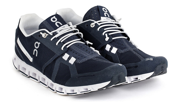 Кроссовки мужские On Cloud Navy/White - Фото 3 большая