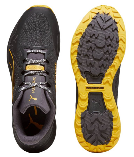 Кроссовки мужские Puma Fast-Trac Nitro Gtx Black/Yellow Sizzle - Фото 6 большая