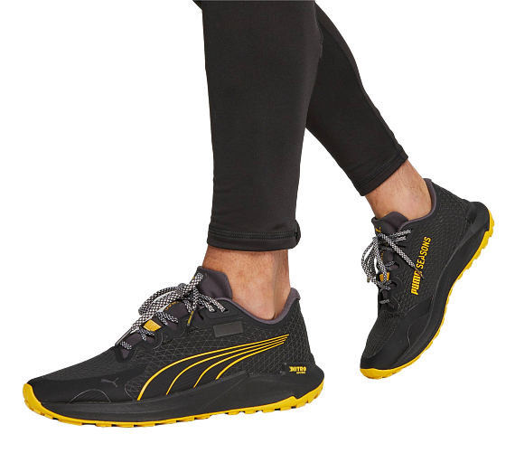 Кроссовки мужские Puma Fast-Trac Nitro Gtx Black/Yellow Sizzle - Фото 8 большая
