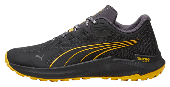 Кроссовки мужские Puma Fast-Trac Nitro Gtx Black/Yellow Sizzle - Фото 2 большая