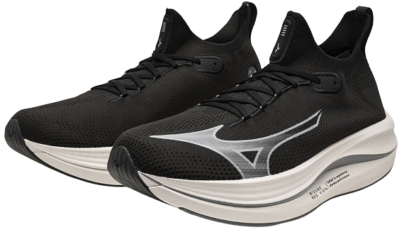 Кроссовки Mizuno Neo Vista Black/White/Nimbus Cloud - Фото 8 большая