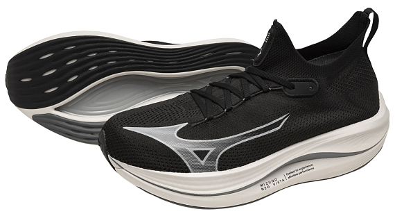Кроссовки Mizuno Neo Vista Black/White/Nimbus Cloud - Фото 9 большая