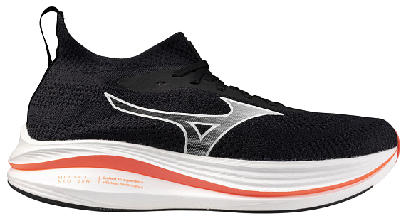 Кроссовки мужские Mizuno Neo Zen Black/White/Fiery Coral 2 - Фото 1 большая