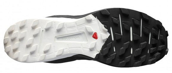 Кроссовки мужские Salomon Sense 4 Pro Black/White/Chert - Фото 2 большая
