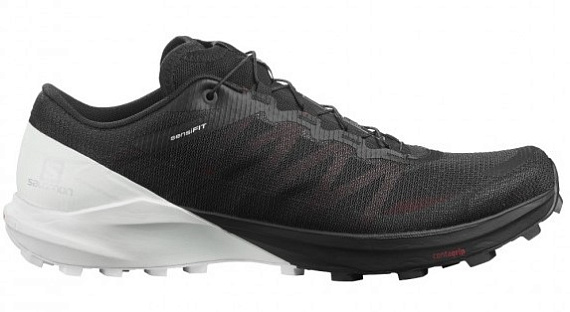 Кроссовки мужские Salomon Sense 4 Pro Black/White/Chert - Фото 6 большая