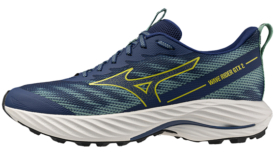Кроссовки мужские Mizuno Wave Rider Gtx 2 Estate Blue/Quince/Dusty Jade - Фото 2 большая