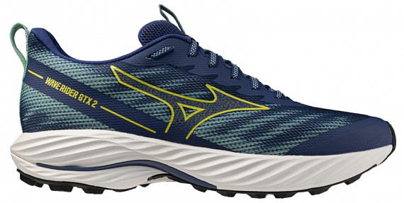 Кроссовки мужские Mizuno Wave Rider Gtx 2 Estate Blue/Quince/Dusty Jade - Фото 1 большая