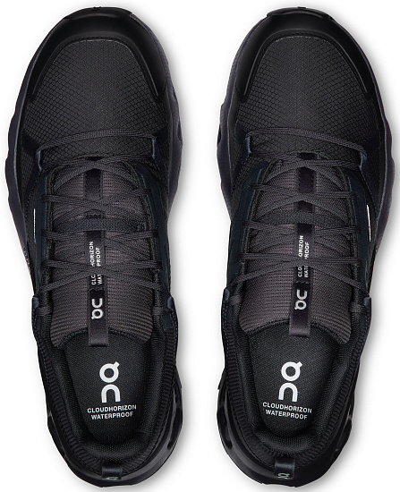 Кроссовки мужские On Cloudhorizon Wp Black/Black - Фото 2 большая
