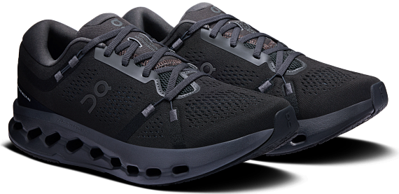 Кроссовки мужские On Cloudsurfer 2 Black/Black - Фото 2 большая