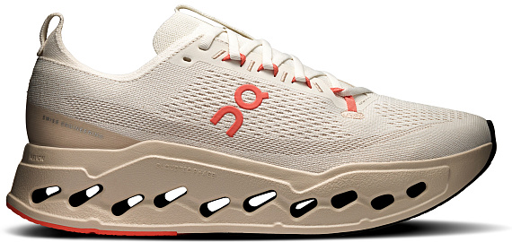 Кроссовки мужские On Cloudsurfer Max Ivory/Salmon - Фото 1 большая