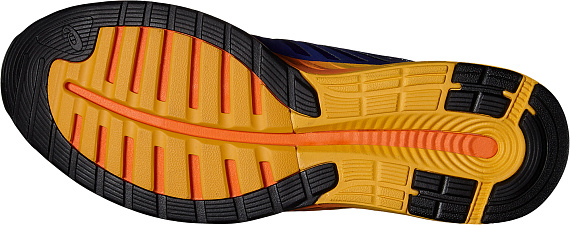 Кроссовки мужские ASICS fuzeX  Синий/Синий/Оранжевый - Фото 3 большая