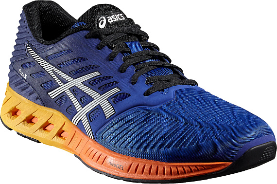 Кроссовки мужские ASICS fuzeX  Синий/Синий/Оранжевый - Фото 6 большая