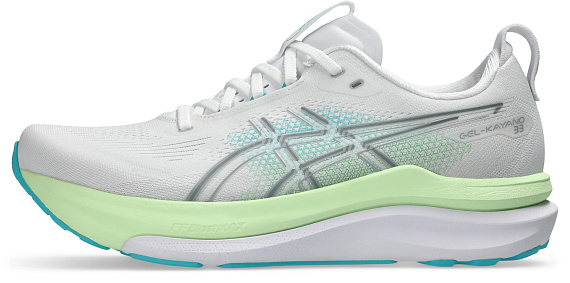 Кроссовки мужские ASICS Gel-Kayano 33 White/Energy Aqua - Фото 5 большая