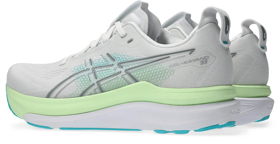 Кроссовки мужские ASICS Gel-Kayano 33 White/Energy Aqua - Фото 3 большая