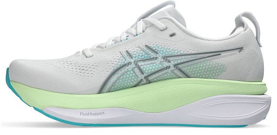 Кроссовки мужские ASICS Gel-Kayano 33 White/Energy Aqua - Фото 6 большая