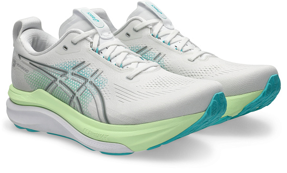 Кроссовки мужские ASICS Gel-Kayano 33 White/Energy Aqua - Фото 4 большая