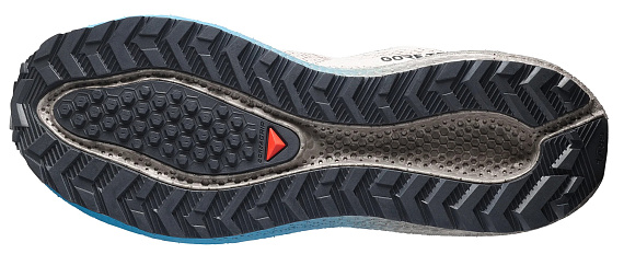 Кроссовки мужские Salomon Aero Blaze 4 Grvl Gtx Oxford Tan/Black/Niagara - Фото 7 большая