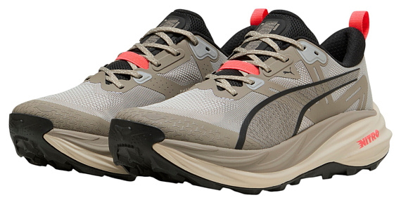 Кроссовки мужские Puma Voyage Nitro 4 Mouse Gray/Ultra Red/SilvFog - Фото 7 большая