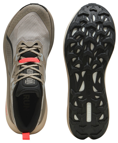 Кроссовки мужские Puma Voyage Nitro 4 Mouse Gray/Ultra Red/SilvFog - Фото 3 большая