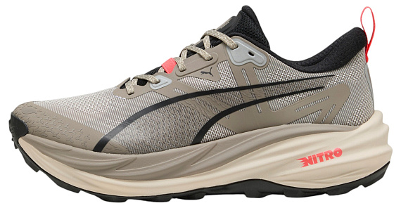 Кроссовки мужские Puma Voyage Nitro 4 Mouse Gray/Ultra Red/SilvFog - Фото 2 большая