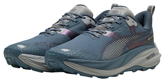 Кроссовки мужские Puma Voyage Nitro 4 Gtx Evening Blue/Gray Echo - Фото 7 большая
