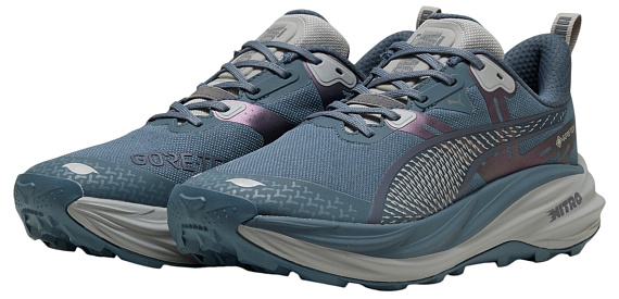 Кроссовки мужские Puma Voyage Nitro 4 Gtx Evening Blue/Gray Echo - Фото 3 большая