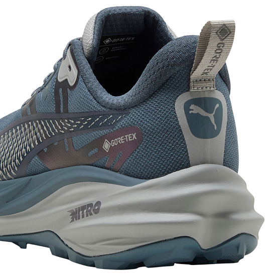 Кроссовки мужские Puma Voyage Nitro 4 Gtx Evening Blue/Gray Echo - Фото 6 большая