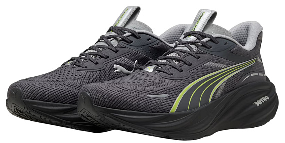 Кроссовки мужские Puma Magnify Nitro 3 Moody Gray/Sunny Lime - Фото 3 большая