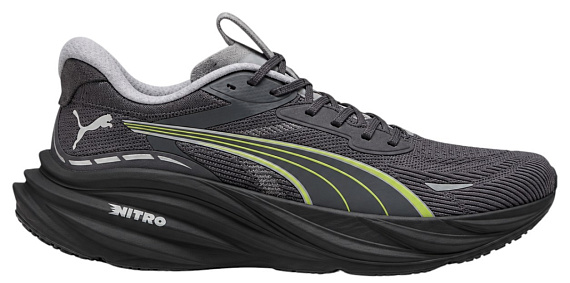 Кроссовки мужские Puma Magnify Nitro 3 Moody Gray/Sunny Lime - Фото 1 большая