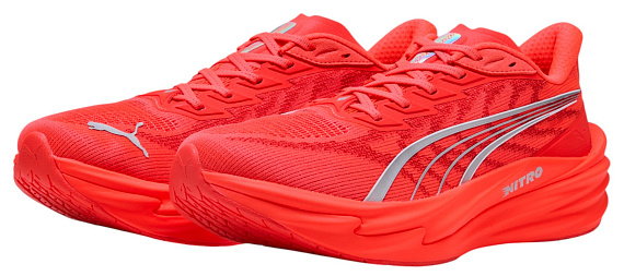 Кроссовки мужские Puma Deviate Nitro 4 Ultra Red/Puma Silver - Фото 7 большая