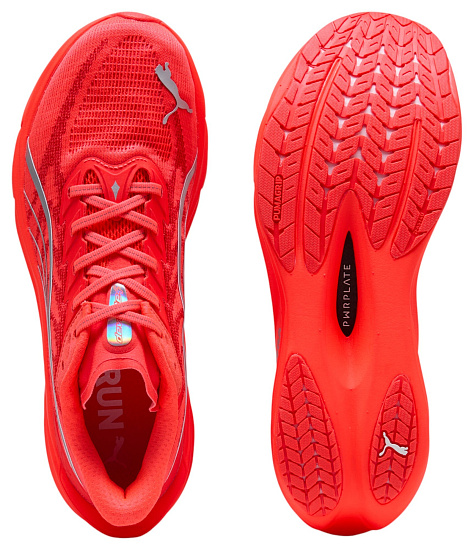 Кроссовки мужские Puma Deviate Nitro 4 Ultra Red/Puma Silver - Фото 3 большая