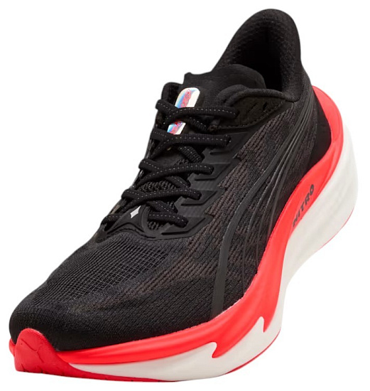 Кроссовки мужские Puma Deviate Nitro 4 Puma Black/Ultra Red - Фото 7 большая