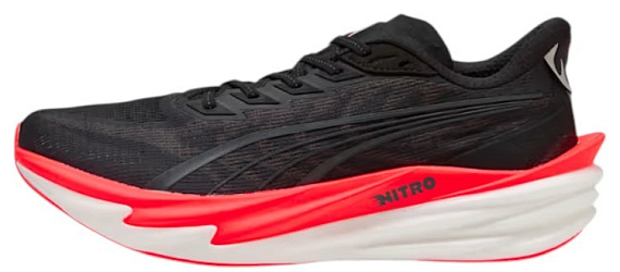 Кроссовки мужские Puma Deviate Nitro 4 Puma Black/Ultra Red - Фото 2 большая