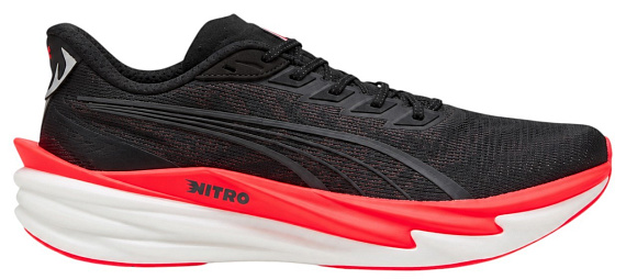Кроссовки мужские Puma Deviate Nitro 4 Puma Black/Ultra Red - Фото 1 большая