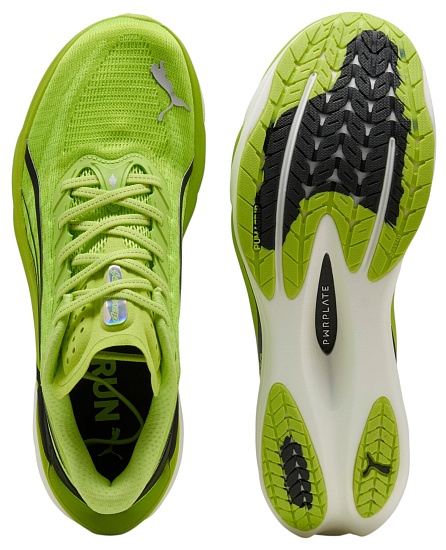 Кроссовки мужские Puma Deviate Nitro 4 Sunny Lime/Puma Black - Фото 3 большая