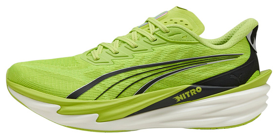 Кроссовки мужские Puma Deviate Nitro 4 Sunny Lime/Puma Black - Фото 2 большая